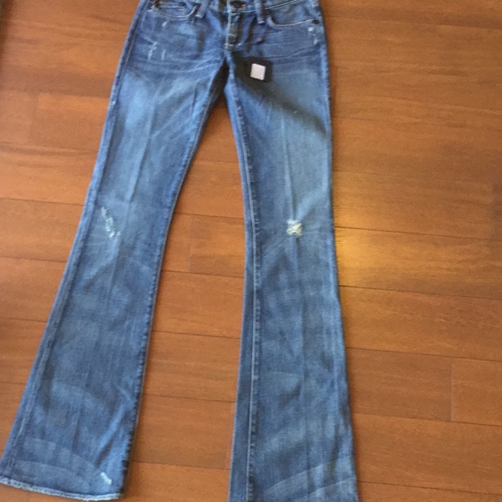 Rock & Republic Distressed embellished Denim sz 25 NWT​ - Picture 3 of 6